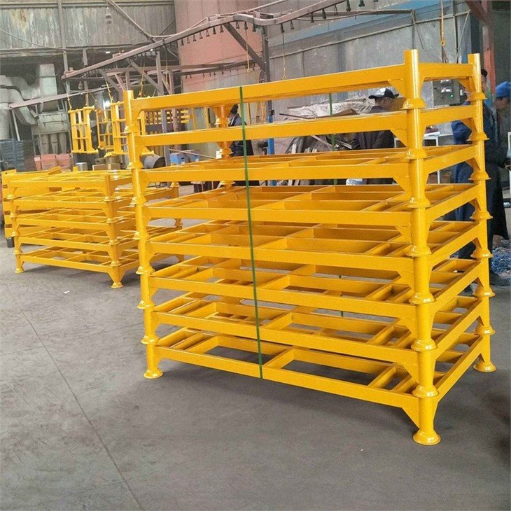 High quality heavy duty stacking metal tire rack with removable posts (2)